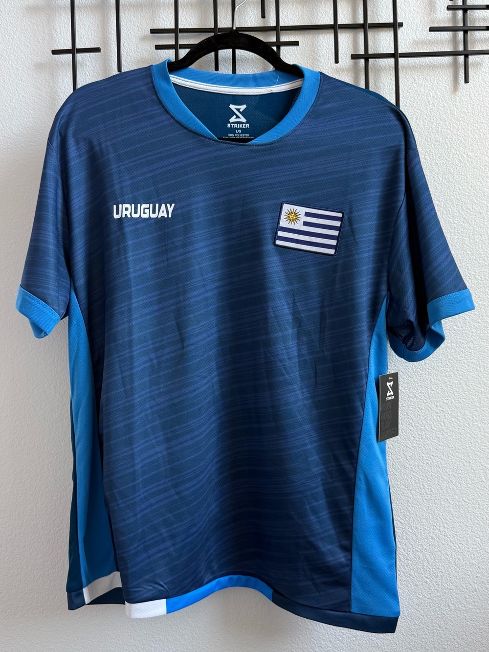 NWT Uruguay Soccer Jersey Men’s Large Blue Football Fan Shirt World Cup
